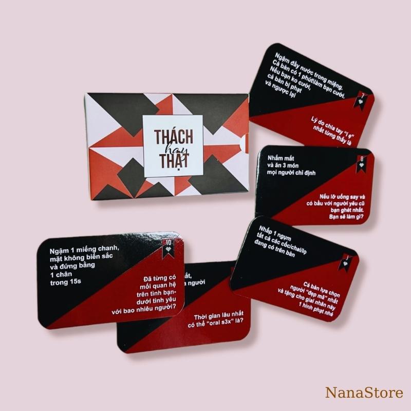 Bộ bài Drinking Game Thách hay thật “Truth or Dare” Thẻ Bài BoardGame