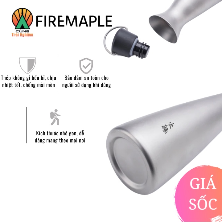 - Bình đựng rượu kèm cốc Titanium 450ml Fire Maple 450ml FMP-BINH 2