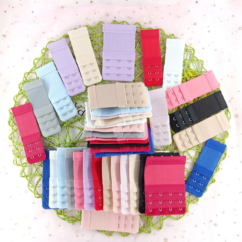 Khóa cài áo ngực 3 hàng 2 nút mở rộng co giãn cho nữ tiện dụng