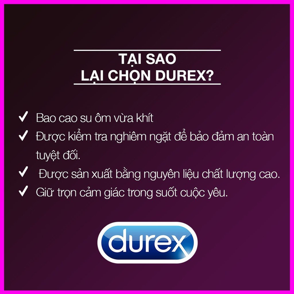 Bao Cao Su Durex Perfoma 12 bao - Kéo Dài Thời Gian