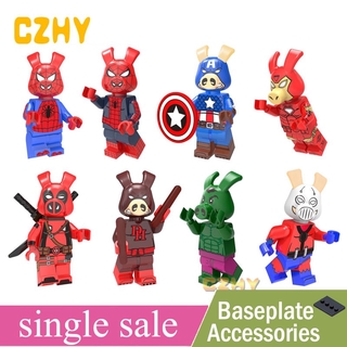 Mô Hình Lắp Ráp Nhân Vật Deadpool Domino Người Nhện Dành Cho Trẻ Em