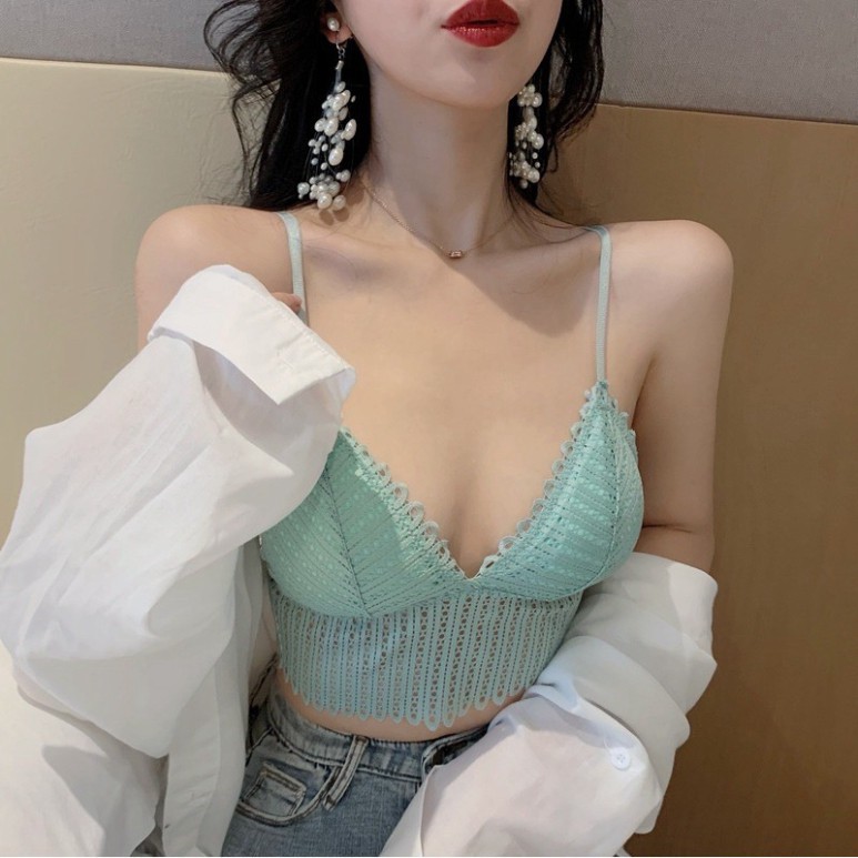 Áo Ngực Ren Không Gọng Nữ SAM SAM Bra Cao Cấp A384