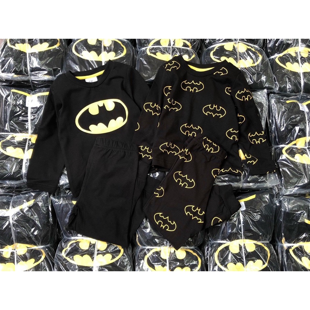 Đồ bộ bé trai bộ đồ thu đông cho bé Batman Next cho bé chất cotton từ 2-8 tuổi cho bé mặc ở nhà, đi học, đi chơi