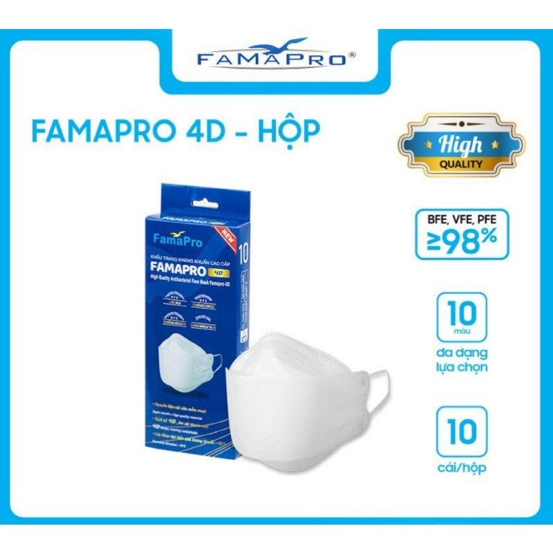 Khẩu Trang 4D Cao Cấp Famapro Nam Anh - Khẩu Trang KF94