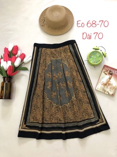 Chân váy vintage - chân váy hoa