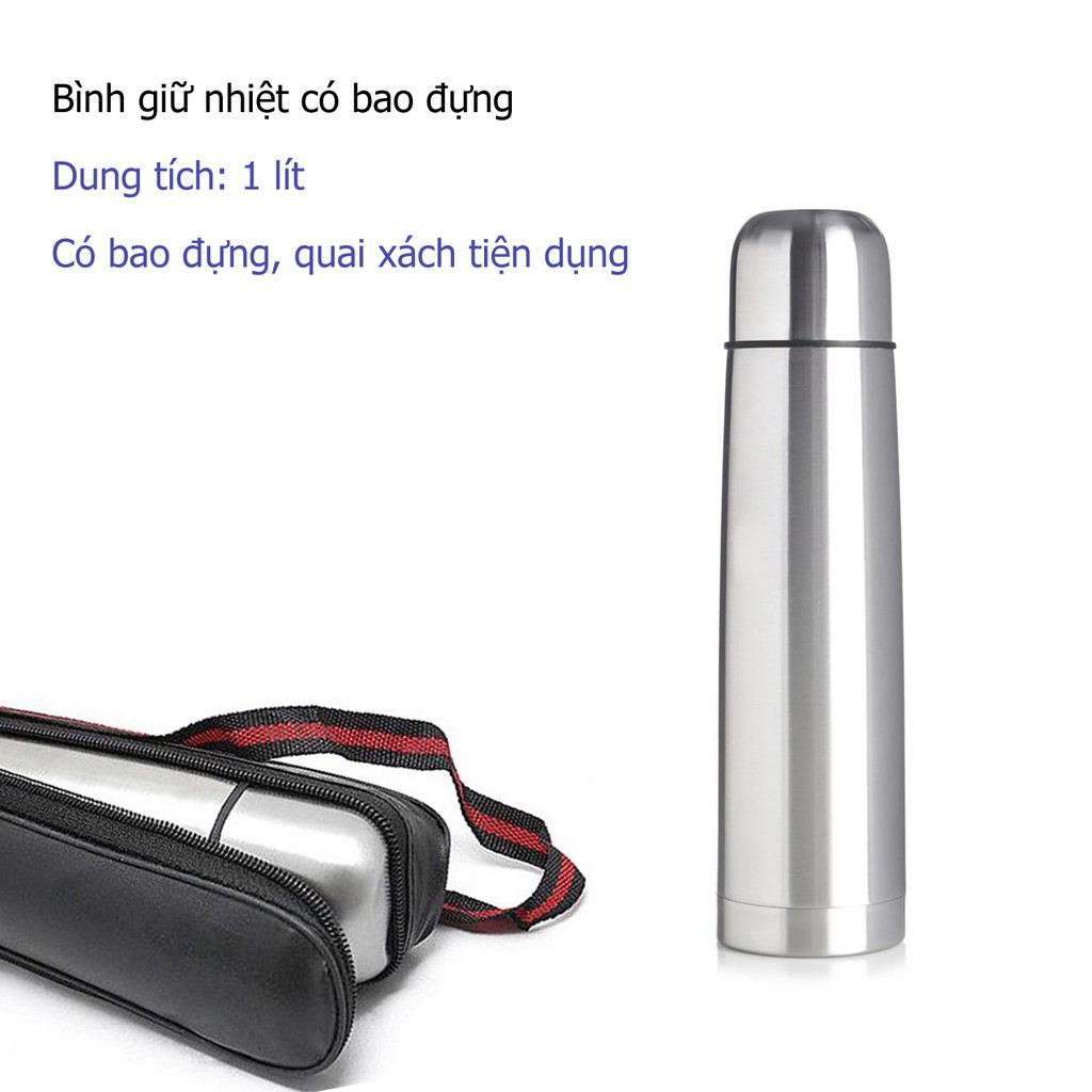 Bình giữ nhiệt chân không inox  - 4 mẫu đẹp