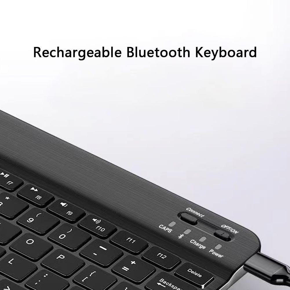 Bàn Phím + Chuột Không Dây 10 Inch Kết Nối Bluetooth Từ Tính Nhiều Màu Sắc Cho Điện Thoại / Máy Tính Bảng Ipad