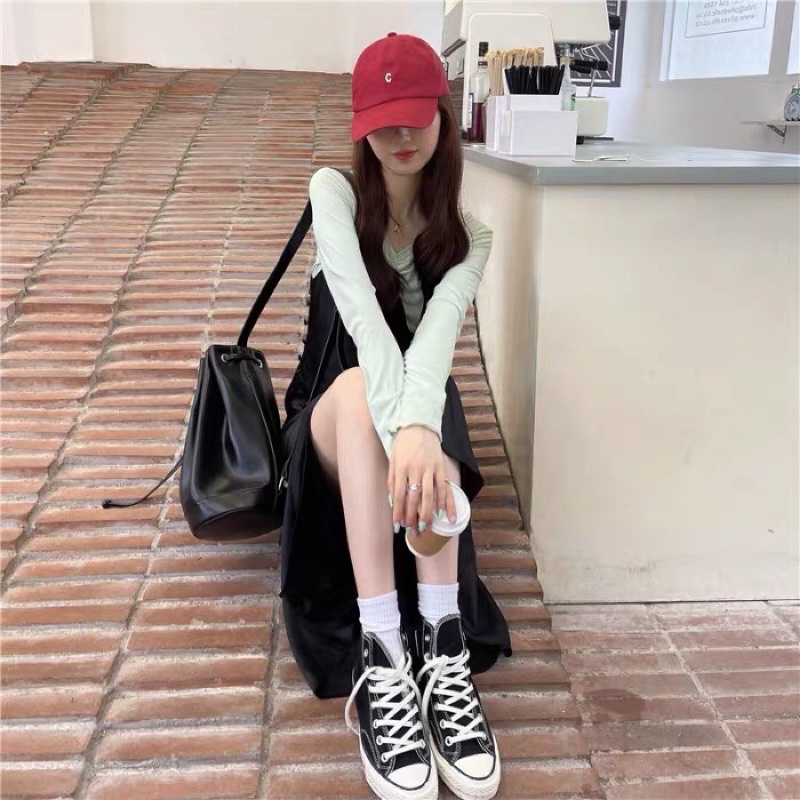 SẴN VÁY M - Set áo váy xẻ tà Ju Seok Kyung phim Penhouse