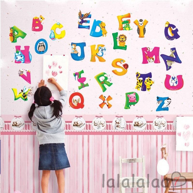 Decal dán tường bảng chữ cái tiếng Anh