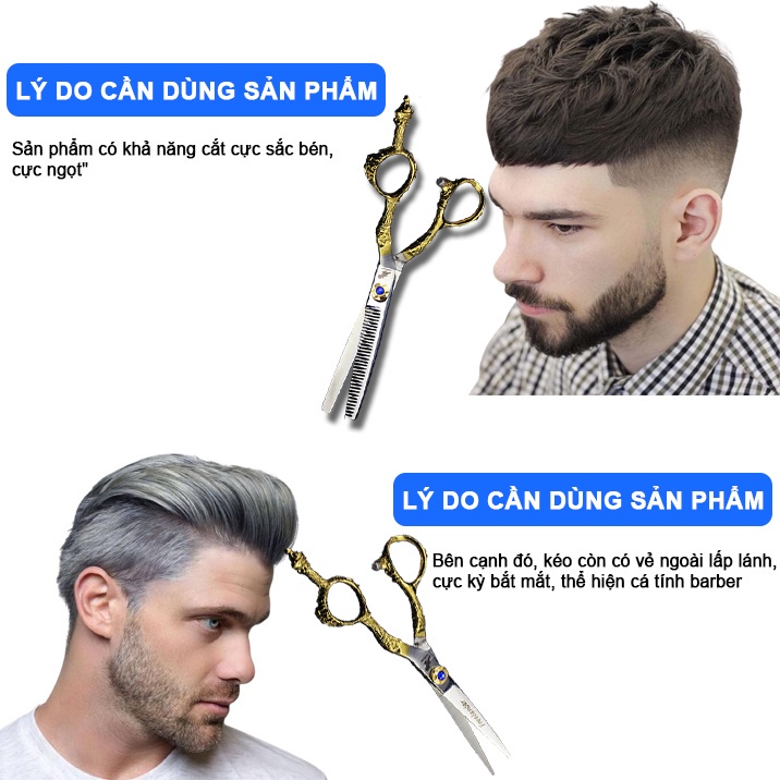 Kéo cắt tóc chuyên nghiệp Freelander F-6014 chuẩn Nhật Bản