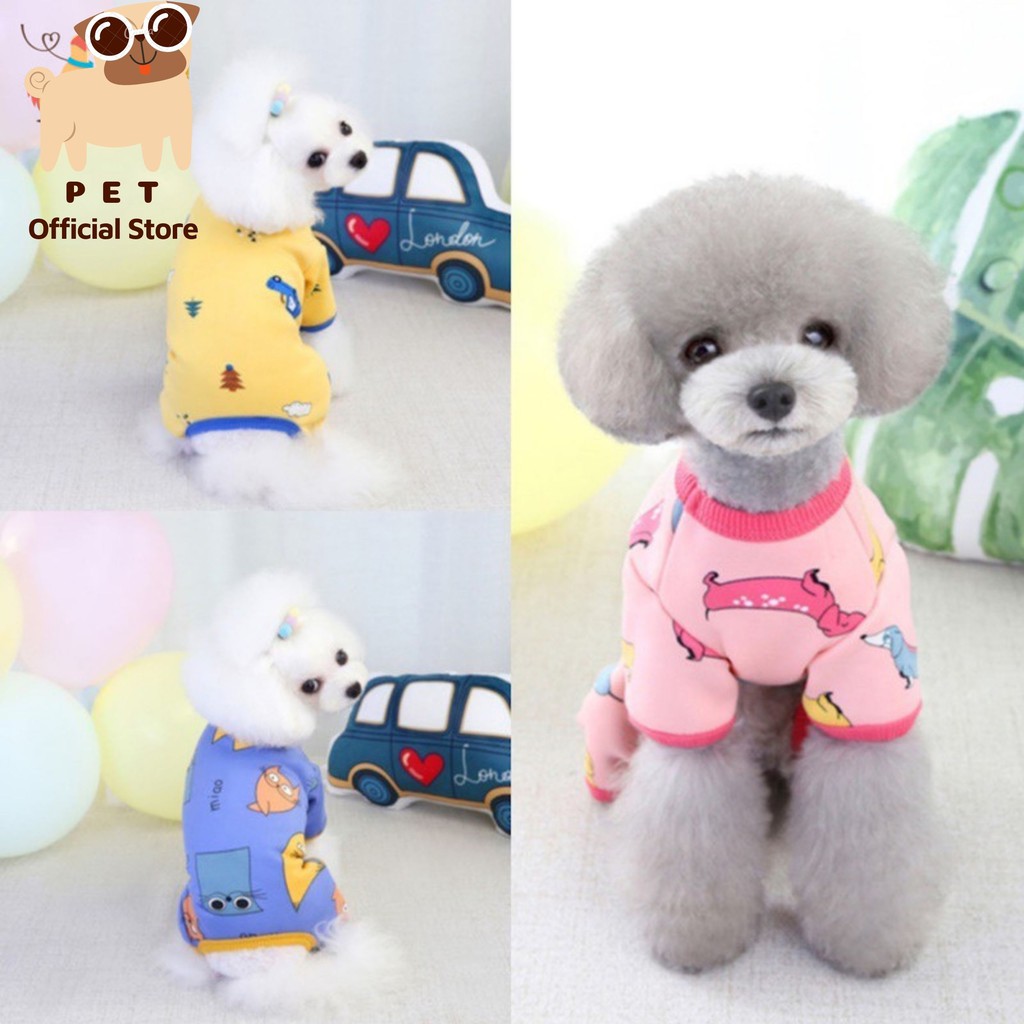 Jump mặc ngủ cho thú cưng, chó mèo Quần áo thun ấm áp cho thú cưng Pet Fashion Official Store