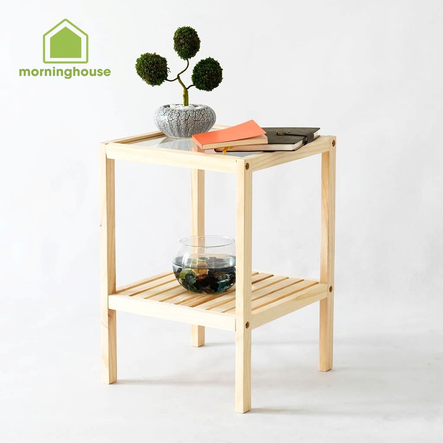 [Mã LIFE020630K giảm 15% đơn 150K] KỆ GƯƠNG 2 TẦNG ĐẦU GIƯỜNG - GLASS SHELF