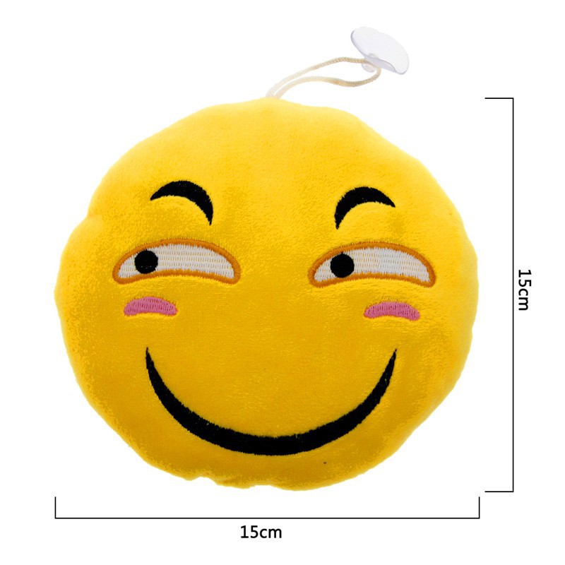 Gối nhồi bông thiết kế sticker cảm xúc vàng 15cm xinh xắn dễ thương đáng yêu
