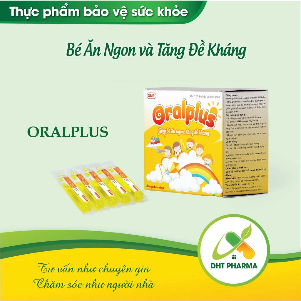 Kích thích bé ăn ngon Oralplus - Hộp 20 ống x 10ml
