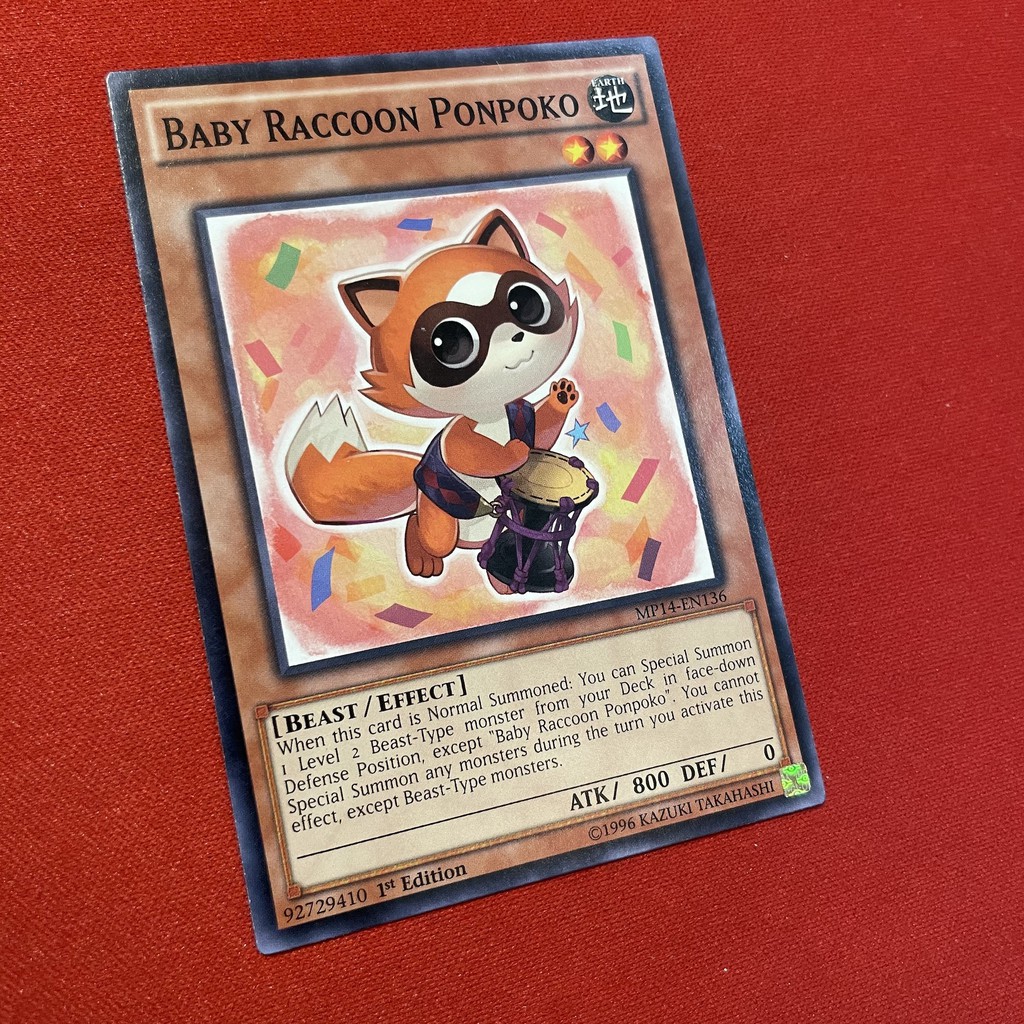 [EN][Thẻ Bài Yugioh Chính Hãng] Baby Raccoon Ponpoko