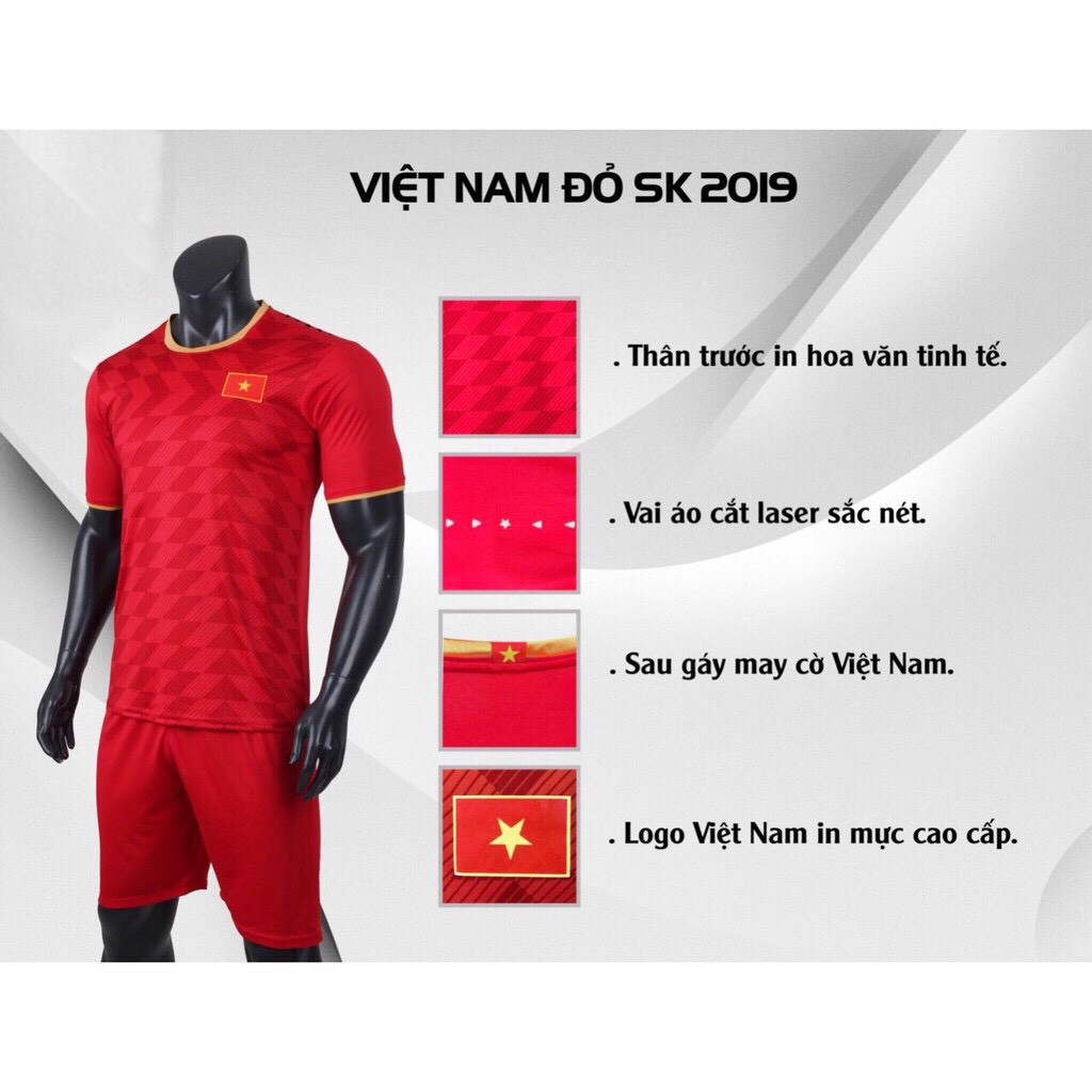 T TOKY SHOP Áo bóng đá Việt Nam 2019 2020 đủ mầu hàng cao cấp ☭