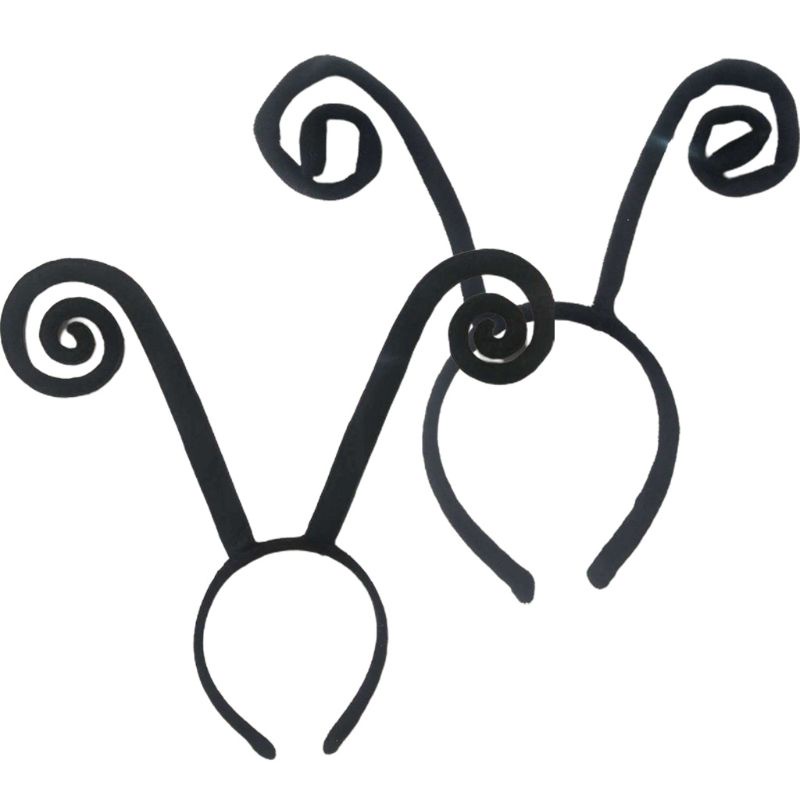 Băng Đô Nhung Đen Hình Con Kiến Hóa Trang Halloween