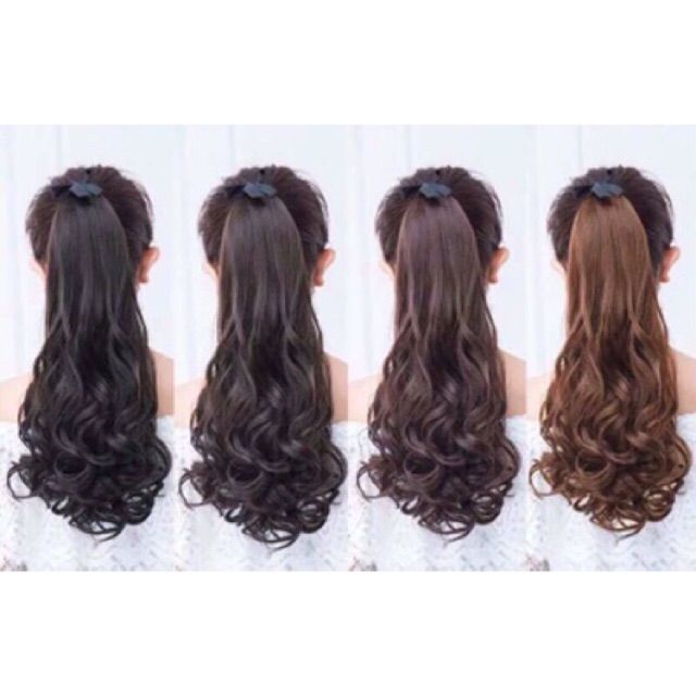 Tóc giả nữ cột ❤️❤️ FREESHIP ❤️❤️ cột xoăn siêu cá tính c35