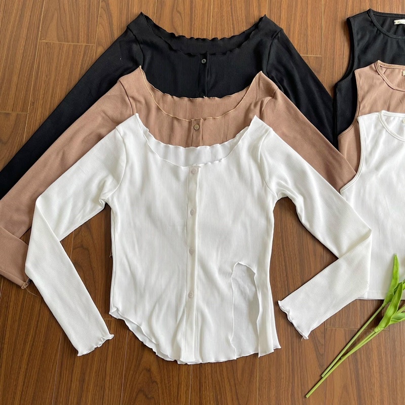 Set áo tăm cut-out (ảnh thật/ có sẵn)
