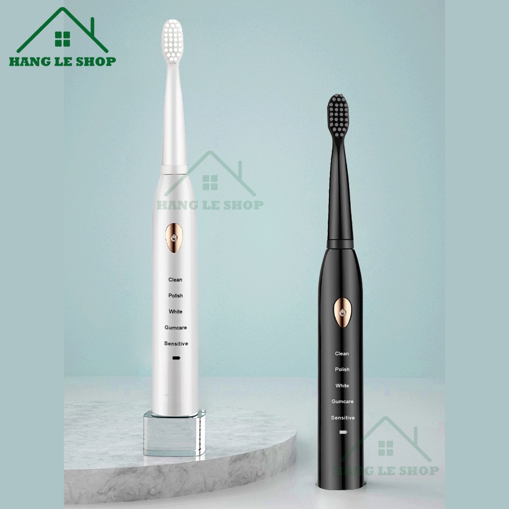 Bàn chải điện đánh răng tự động Sonic 1, bàn chải đánh răng điện nâng cấp đặc biệt 5 chế độ thông minh