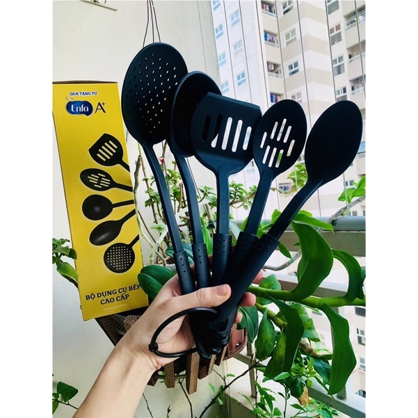 Bộ 5 món dụng cụ bếp bằng nhựa cao cấp hkm ENFA