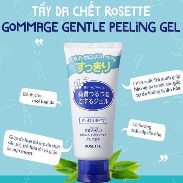 Gel tẩy tế bào chết Nhật Bản Rosette cho mọi loại da 120g Gommage Gentle Peeling Gel (No.1 Cosme Japan) | BigBuy360 - bigbuy360.vn