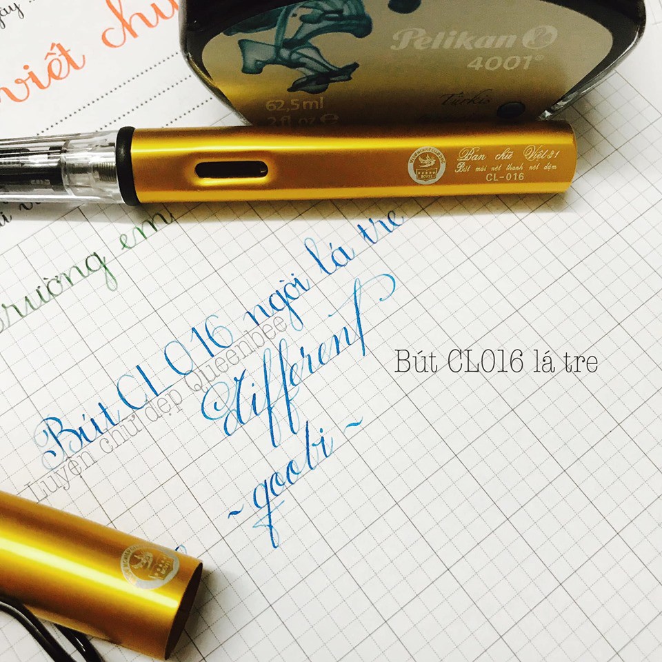 Bút Máy Ban Chữ Việt Kim Tinh Lá Tre cl016