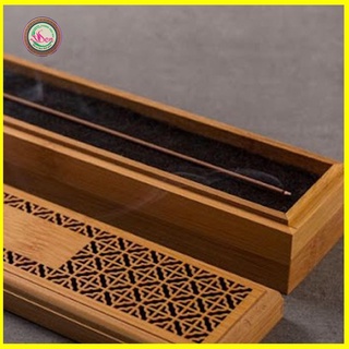 Đế cắm nhang không tăm bằng gỗ hương hoa văn