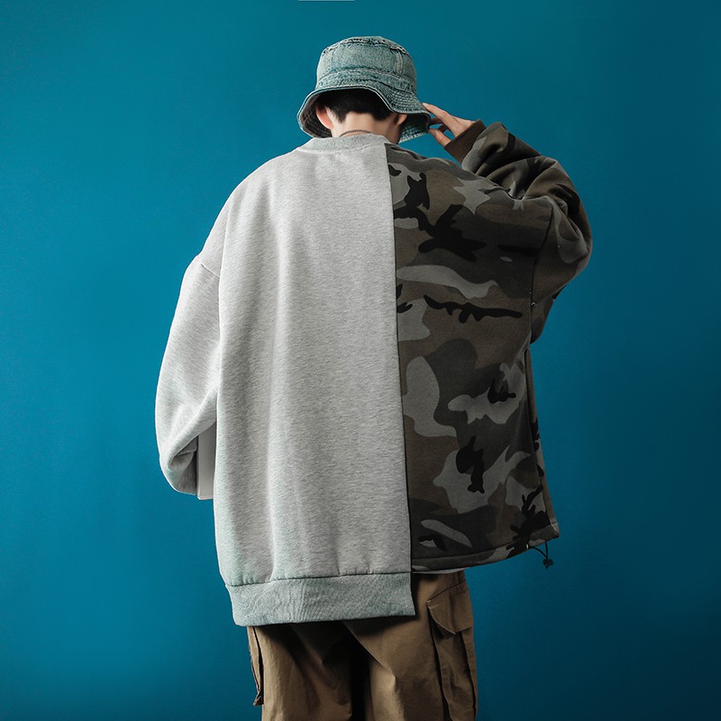 (A5) Áo nỉ sweater unisex mix 2 màu size M đến 2XL (kèm ảnh thật) | BigBuy360 - bigbuy360.vn