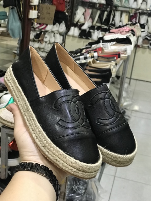 Slip on vièn cói 2cm