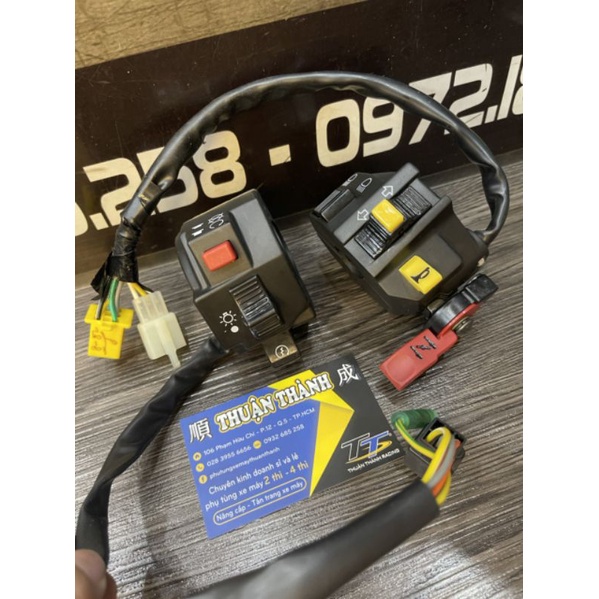 Cùm công tắc Viva zin hãng / Gắn sport có đề (có tay e) - Su Sport/Xipo/RGV/Satria2k/RGX