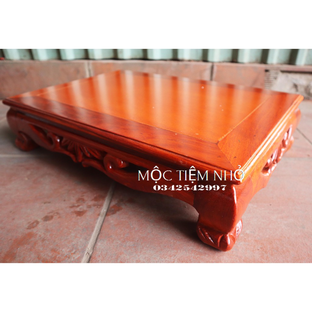 Bàn trà nhật bàn cơm kỷ trúc cỡ nhỏ gỗ hương Cao 10cm