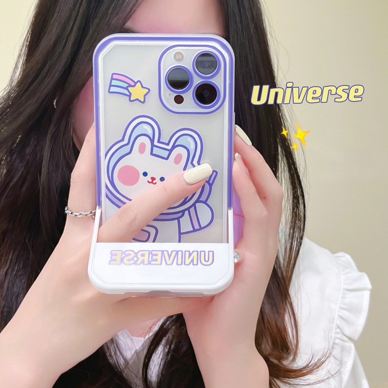 Ốp Điện Thoại Có Giá Đỡ Hình Thỏ Hoạt Hình Cho iphone12 / 13 / 14 11Promax 11 / 6 / 7 / 8