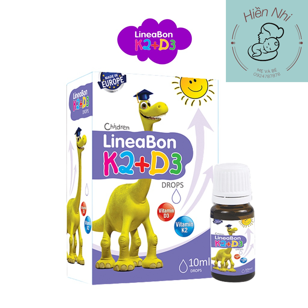 LineaBon vitamin D3K2 10ml - Vitamin K2D3 tăng chiều cao cho bé chính hãng