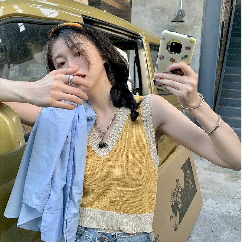 Áo len không tay phong cách Hàn Quốc | BigBuy360 - bigbuy360.vn