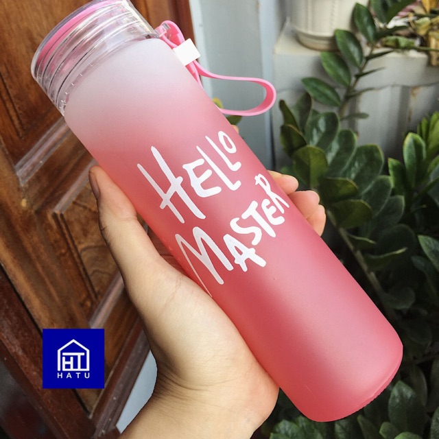 [GIÁ HỦY DIỆT] Bình thủy tinh Hello master mẫu mới 480ml