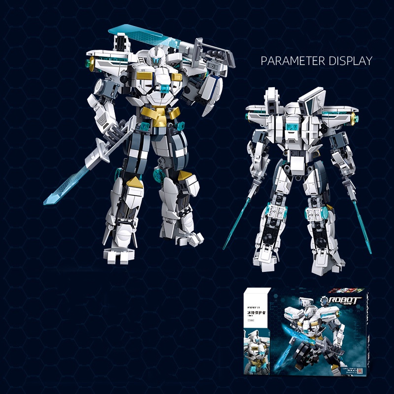 Đồ Chơi Lắp Ráp Xếp Hình Mô Hình Robot Extermination Guerrilla Ice Front Protector SLUBAN M38-B1151- 3 Với 542 PCS