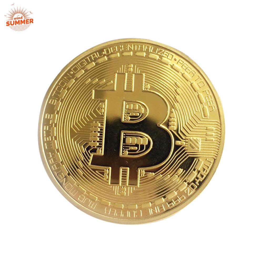 Đồng Xu Bitcoin Mạ Vàng / Bạc