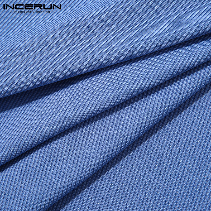 Áo thun INCERUN không tay màu trơn 3 màu tùy chọn thoải mái cho nam