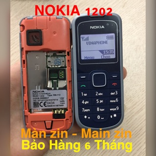 [ Giảm Giá 30% ] - Điện Thoại NOKIA 1202 CTy Made In VIET NAM - Phụ Kiện - Pin - Sạc Zin Công Ty - Bảo Hành 6 Tháng