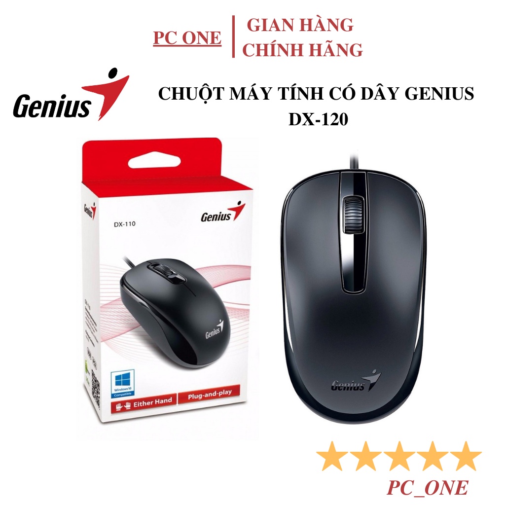 Chuột máy tính có dây GENIUS DX-120 - Hàng chính hãng