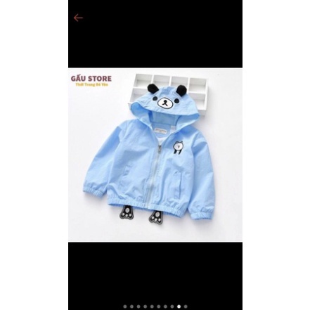 Áo Gió Bé 2 lớp ưu tiên trẻ em từ 3-10tuổi được làm từ chất liệu gió chống nước 96% tránh gió tránh bụi hiệu quả