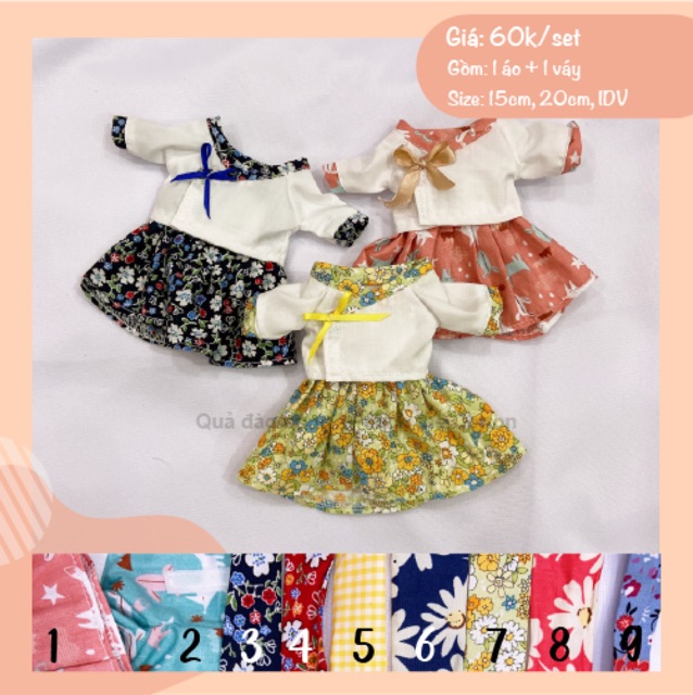 | OUTFIT DOLL | Hanbok cách tân cho doll nữ