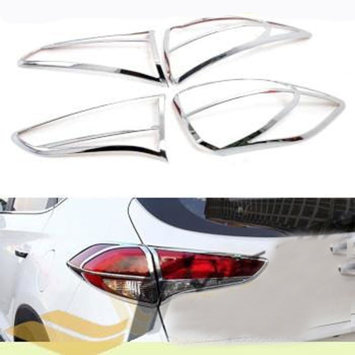 Ốp Viền Đèn Pha, Hậu Xe Hyundai Tucson 2016- 2021 Mạ Crom cao cấp