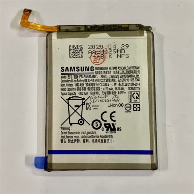 Pin Samsung Note 20, EB-BN980, Zin, Bảo hành 6 tháng