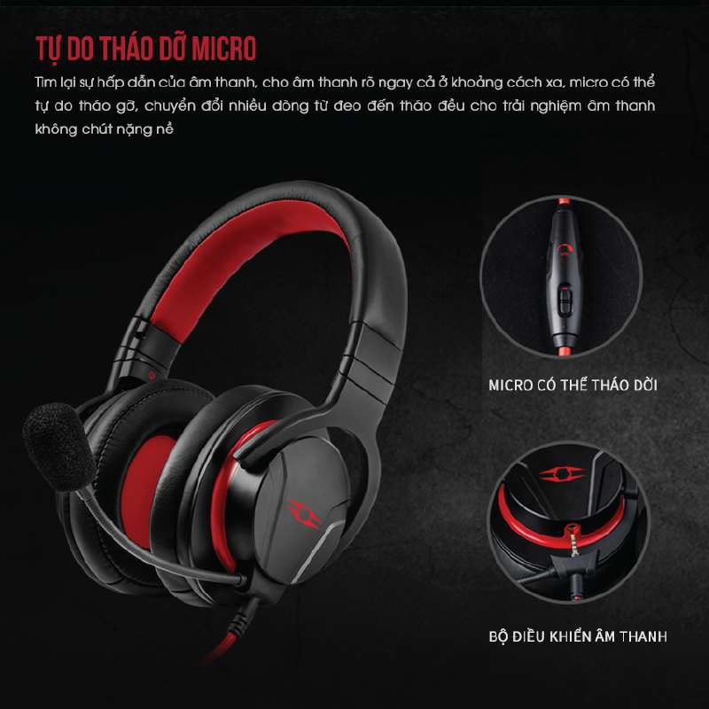 Tai nghe gaming phân biệt thính giác cực nhạy có mic TAKSTAR GM 200