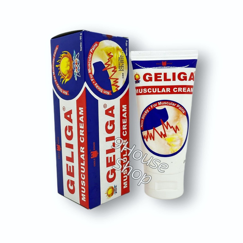 01 Tuýp Kem Xoa Bóp Geliga Muscular Cream Indonesia 60gram