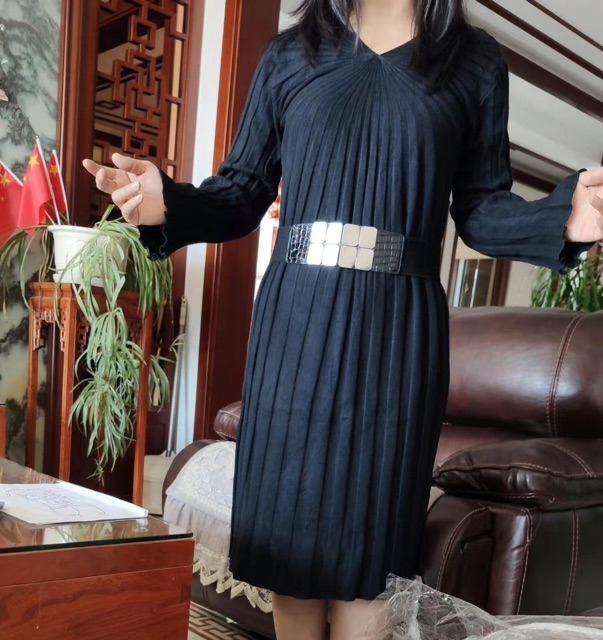 Váy len dài thời trang thu đông quảng châu 2020