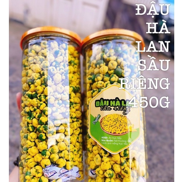 Đậu hà lan sầu riêng hũ 450gr