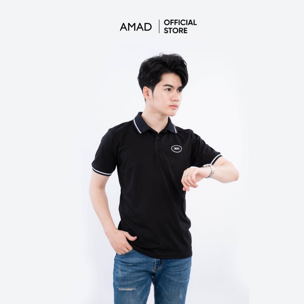 Áo polo nam vải cá sấu cotton thoáng mát cao cấp, áo phông nam cổ bẻ tay ngắn mặc đi làm đi chơi Amad | BigBuy360 - bigbuy360.vn